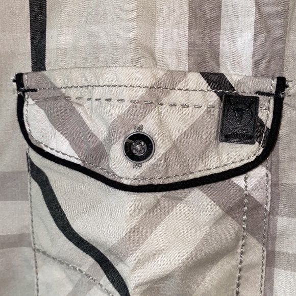 i jeans by Buffalo button down plaid shirt (S) - Picture 5 of 11